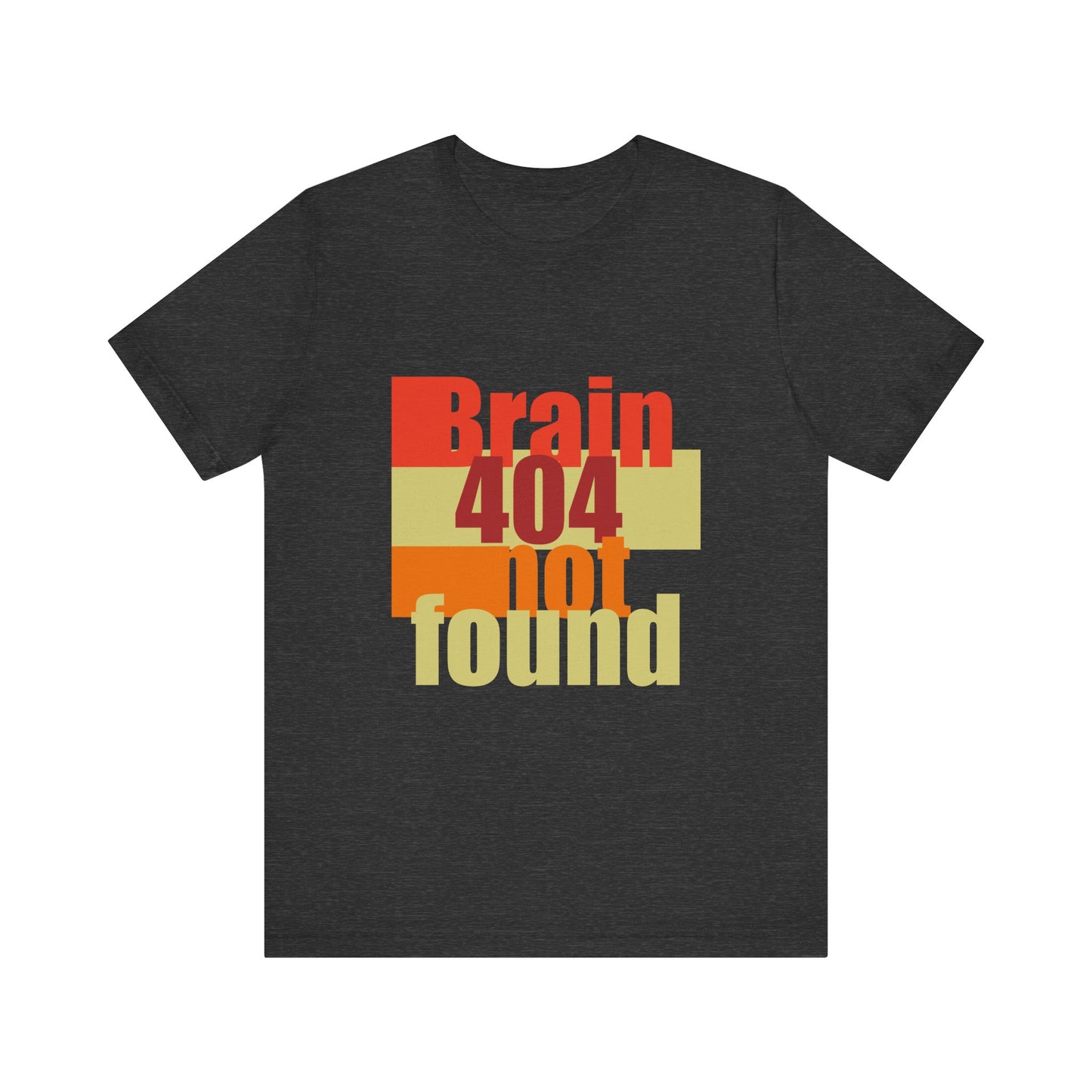 Brain 404 Not Found Unisex Jersey Tee - Quirky Graphic T-Shirt for Casual Wear